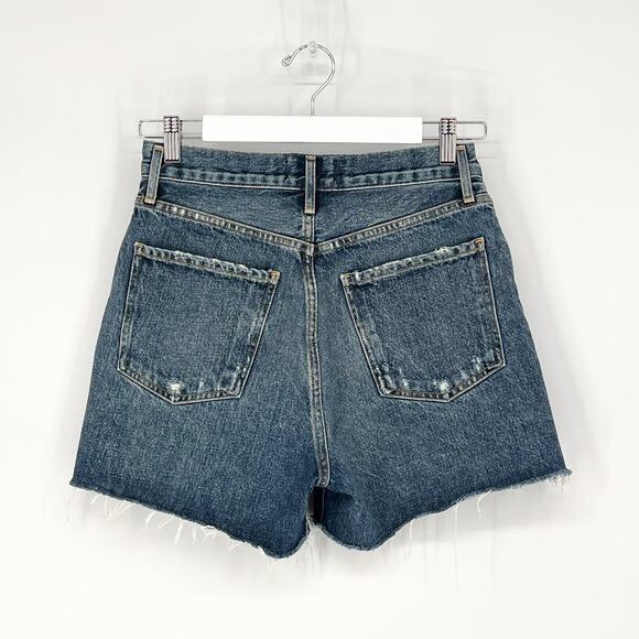 AGOLDE Dee High Rise Denim Shorts Precision Wash Size 27 - Picture 5 of 5